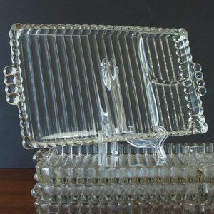 Repurposed Vintage Snack Tray with Cup Holder, Ashtray & Cigarette Holder